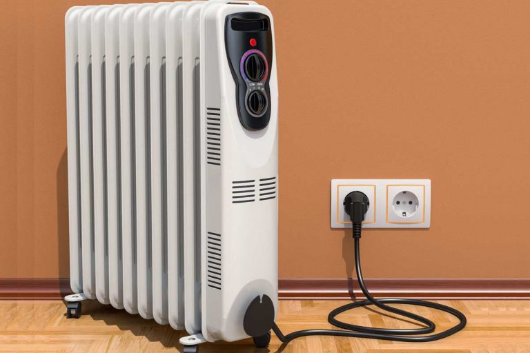 Electric oil heater, oil-filled radiator in interior, Are Convection Heaters Energy-Efficient?
