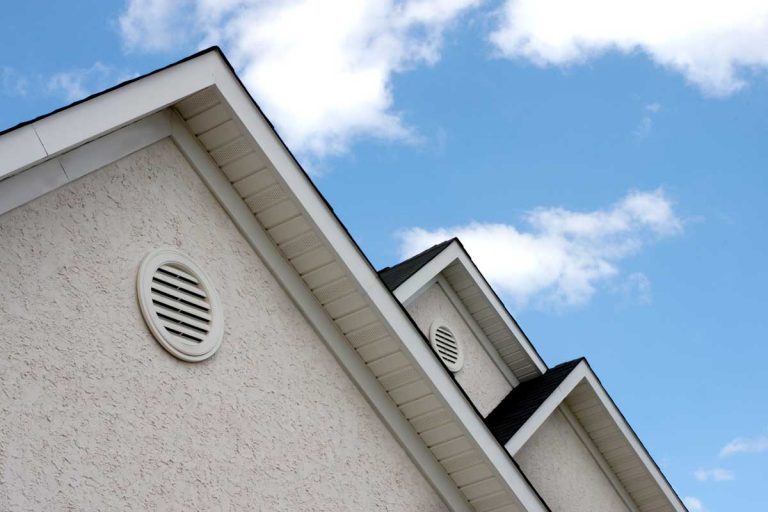 Close up of roof peaks and soffit vents, How Many Soffit Vents Should You Have?