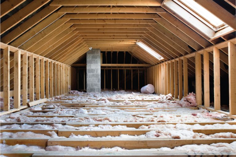 attic-ready-for-conversion,-insulation-placed-all-over-the-place,-Can-You-Over-Insulate-An-Attic-[And-what-happens-then], Can You Over Insulate An Attic? [And what happens then?]