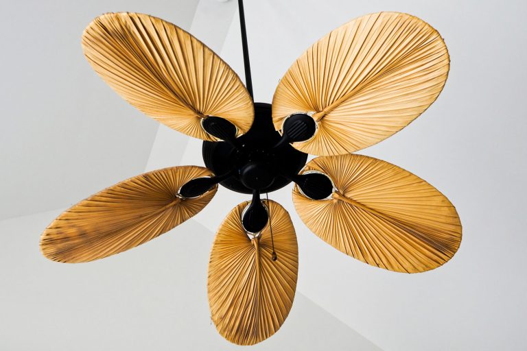 Electric wooden ceiling fan on white background, Can Ceiling Fans Overheat?