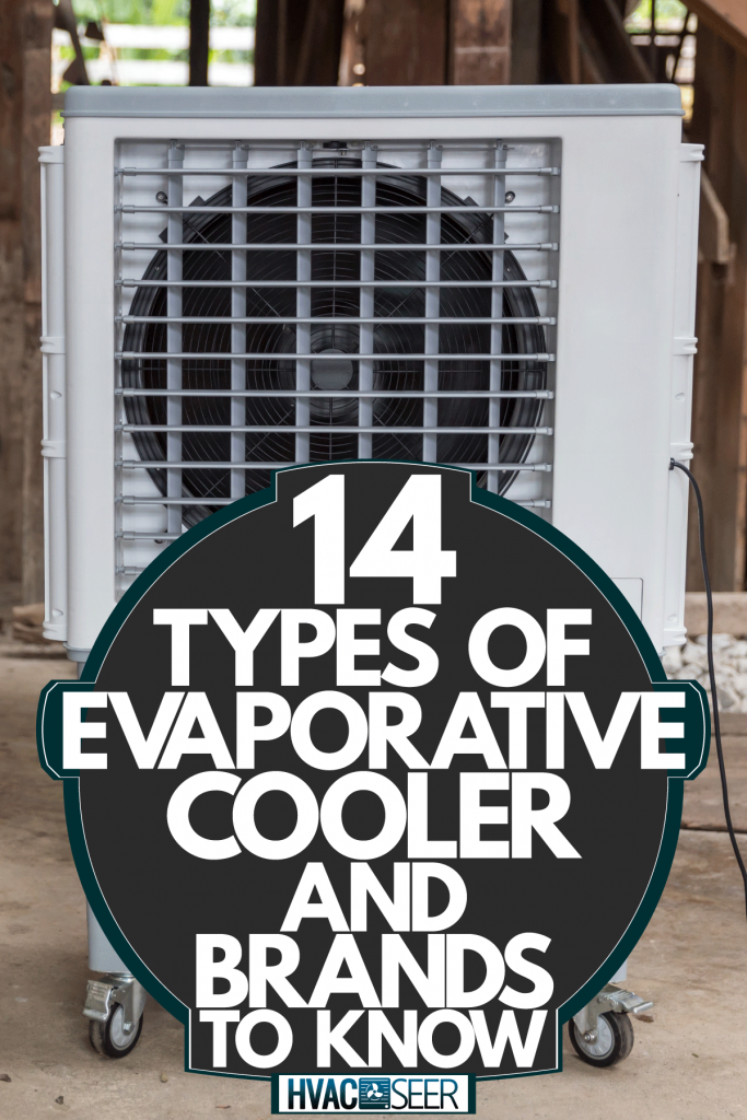 An evaporative air cooler placed on the side of a house, 14 Types Of Evaporative Cooler And Brands To Know
