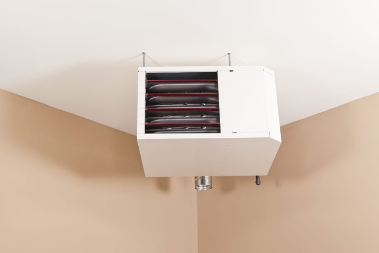 A propane garage heater installed on the ceiling, Does A Propane Garage Heater Need To Be Vented?