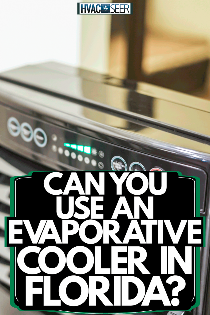 A portable air cooler placed inside the living room, Can You Use An Evaporative Cooler In Florida?