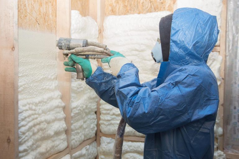 Foam is applied to the walls to warm the house, How Heavy Is Spray Foam Insulation?