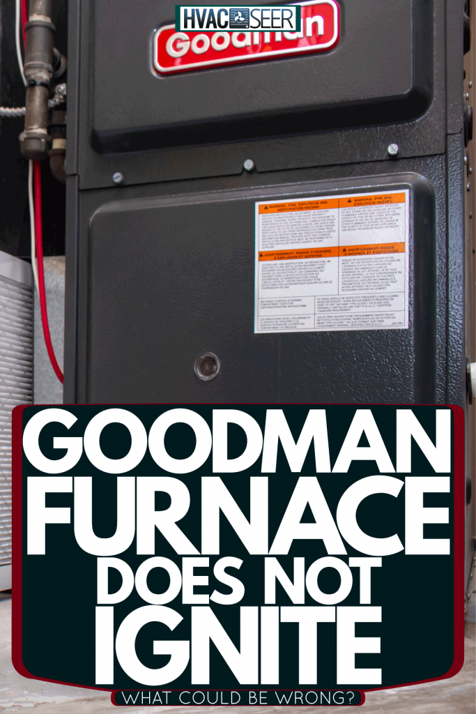 A worker showing the filter of the Goodman family furnace, Goodman Furnace Does Not Ignite - What Could Be Wrong