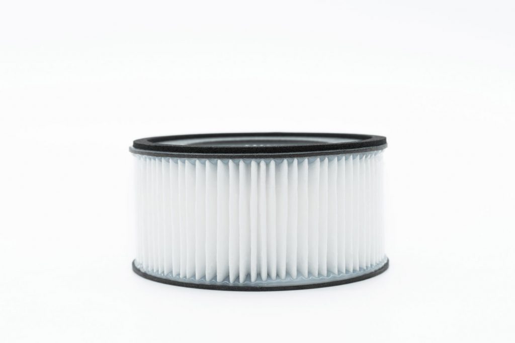 An air purifier on a white background