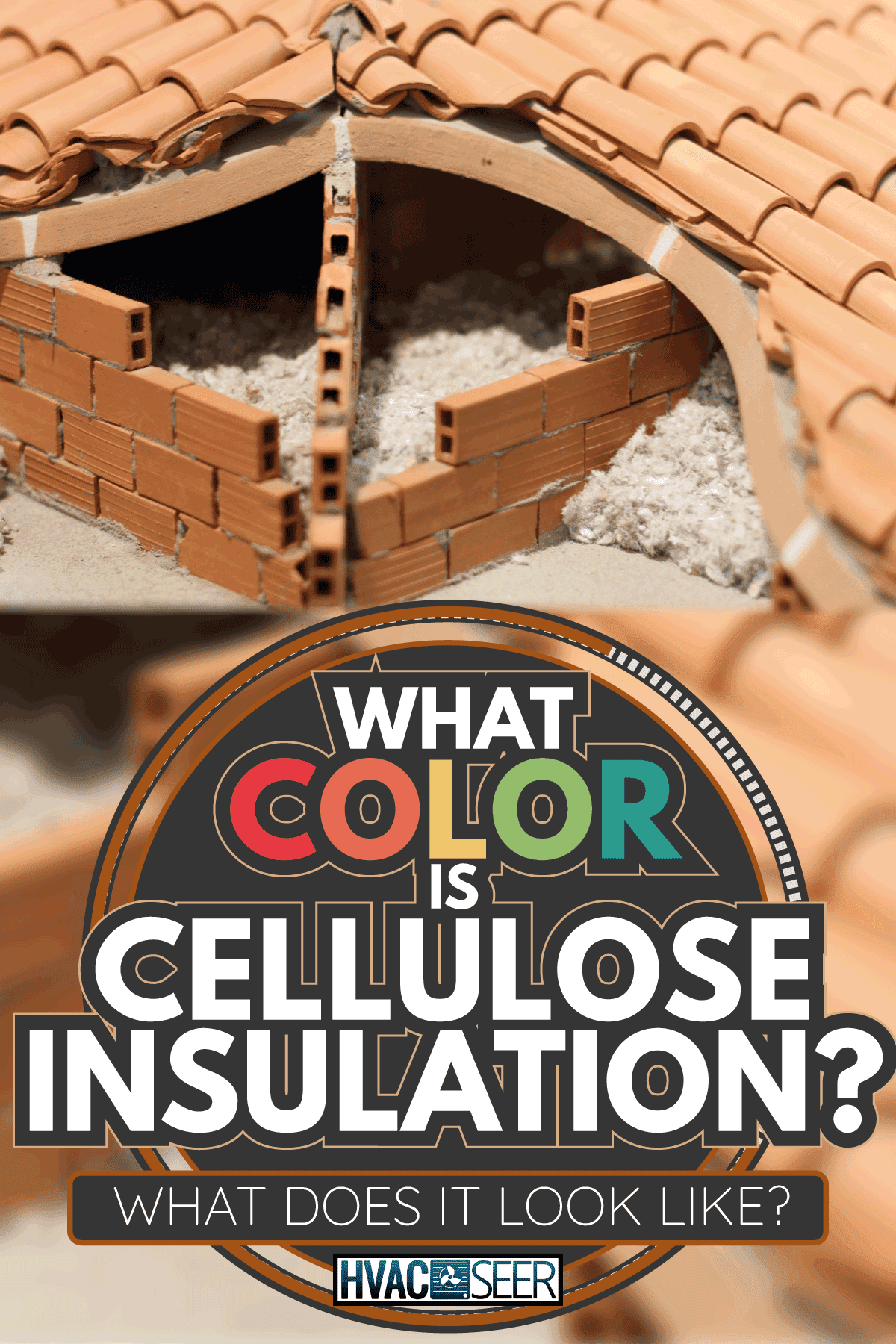 Attic insulation with the insulating material of the House made with cellulose. What Color Is Cellulose Insulation What Does It Look Like