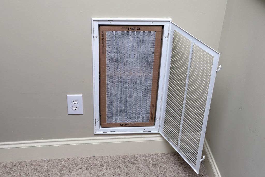 Clean Air filter for home central air conditioning system