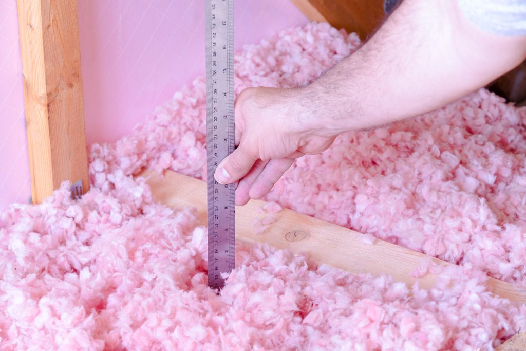 Measuring attic energy insulation