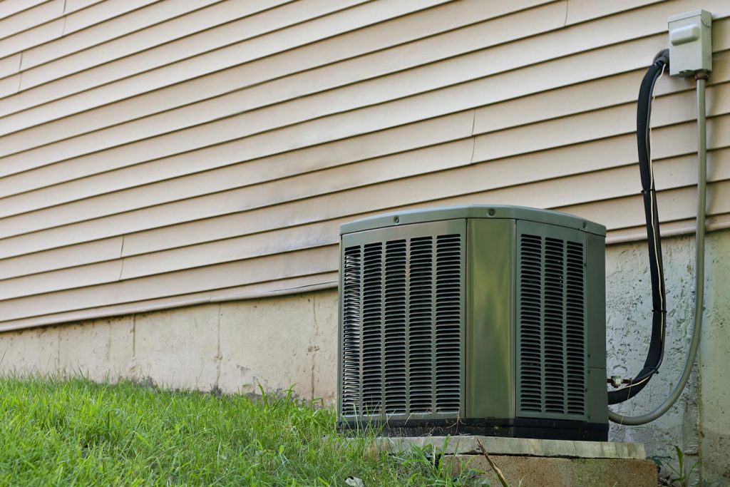 Residential central air conditioner unit