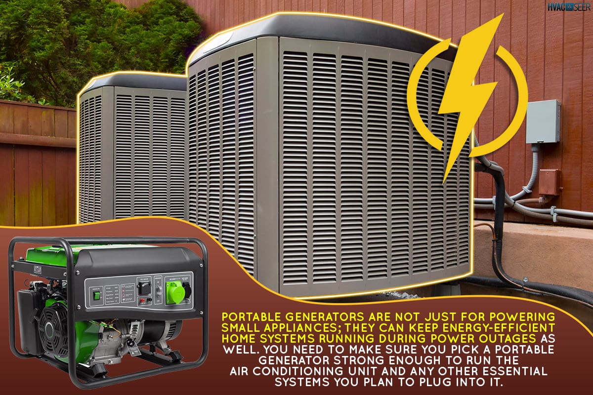 HVAC heating and air conditioning units, Can A Portable Generator Run A Central Air Conditioner?