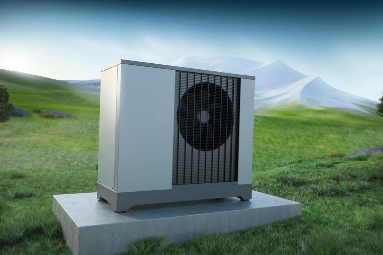 Air heat pump and landscape mountain, Do Heat Pumps Work Below Freezing?