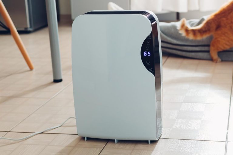 Dehumidifier with touch panel in the living room, Where To Place A Dehumidifier (5 Suggestions)
