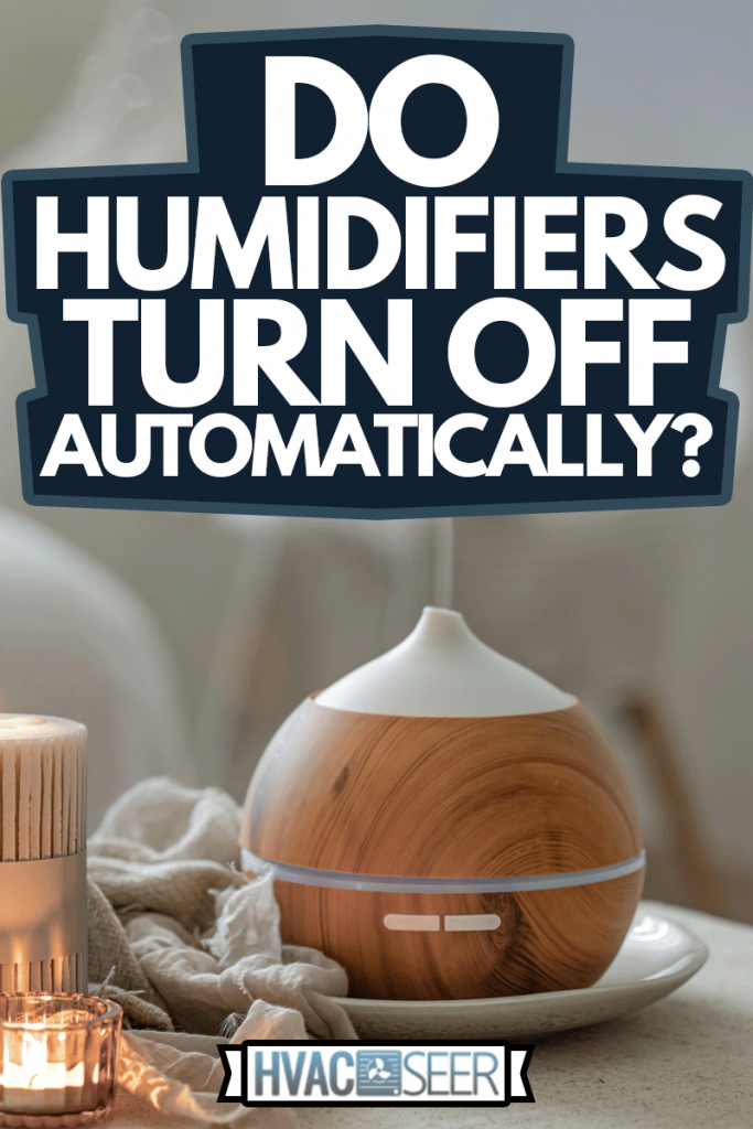 Cozy home composition with air humidifier and candles on blurred background, Do Humidifiers Turn Off Automatically?