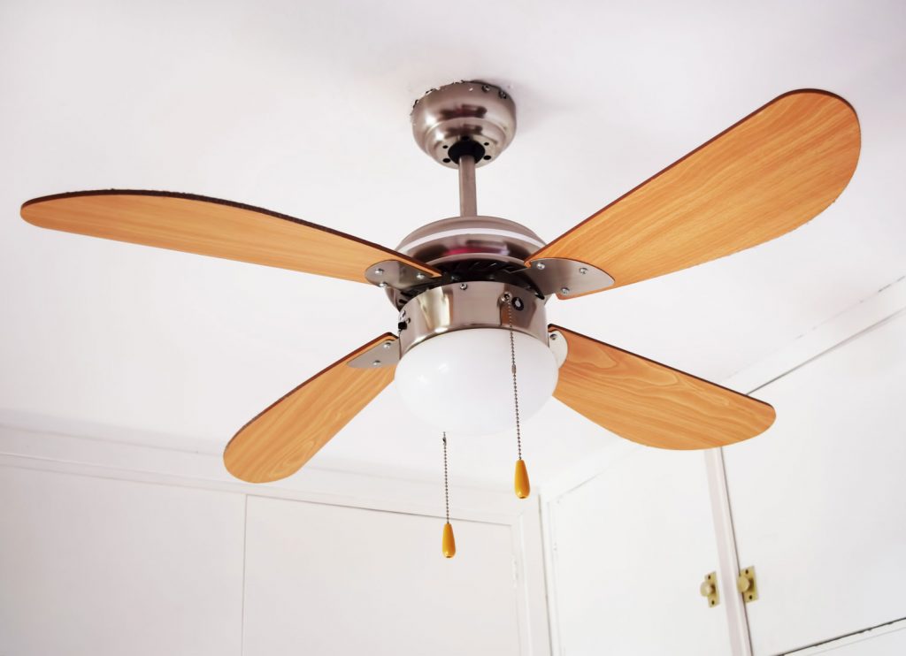 Electric ceiling lamp with propeller, electric installation services