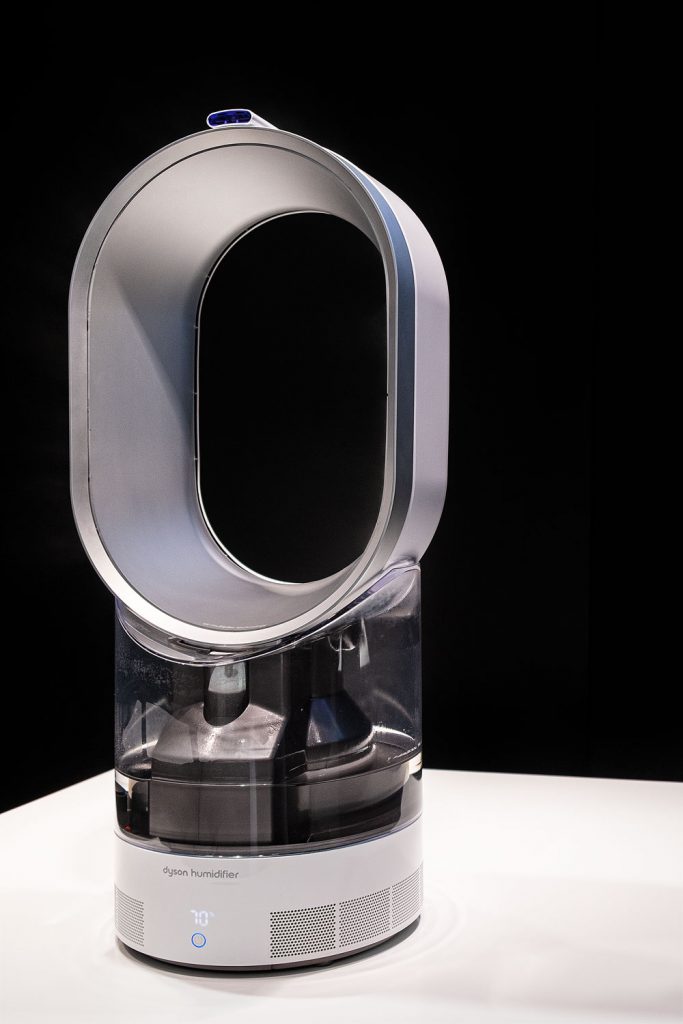 A Dyson humidifier at a home appliance show room
