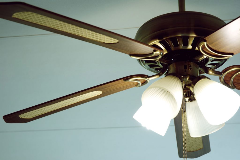 A cool and luxurious looking ceiling fan