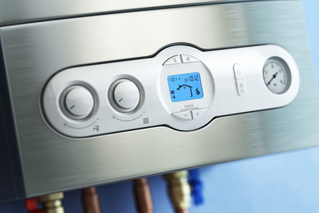 A propane temperature control panel