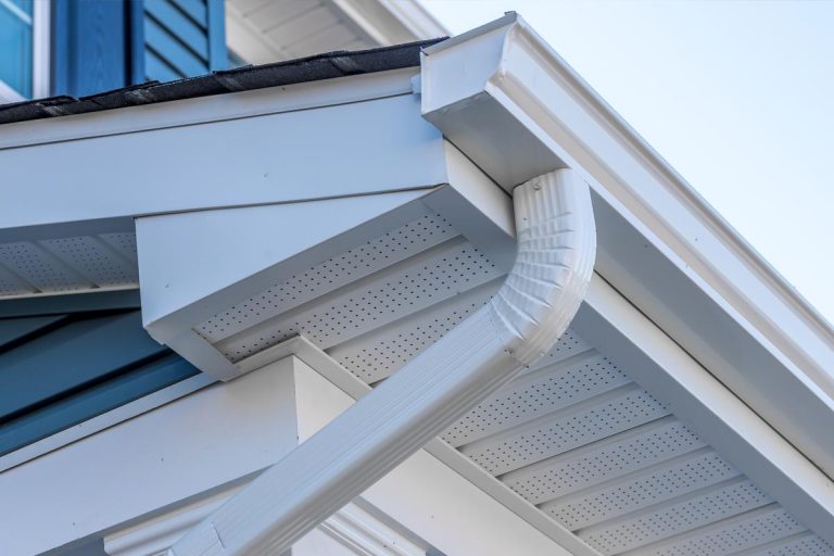 Colonial white gutter guard system, Should Soffit Vents Be Covered With Insulation?