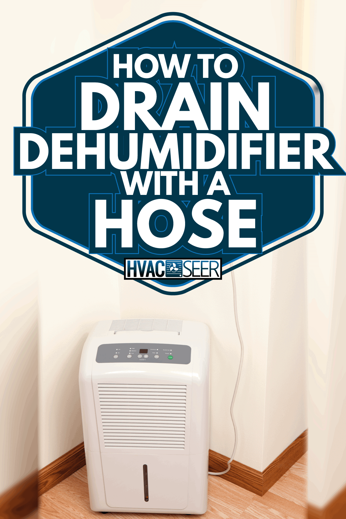 Dehumidifier plugged into a smart electric meter. How To Drain Dehumidifier With A Hose