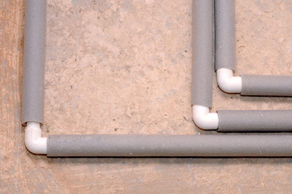 Domestic plumbing pipes connections