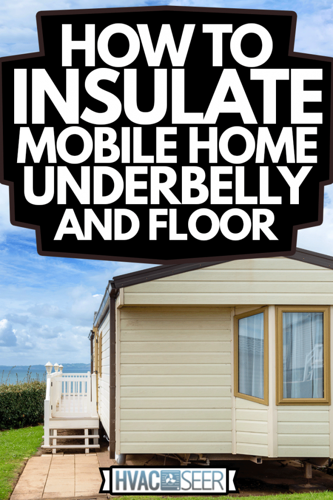 Caravan holiday park with white mobile houses, typical resort of English seaside, How To Insulate Mobile Home Underbelly And Floor