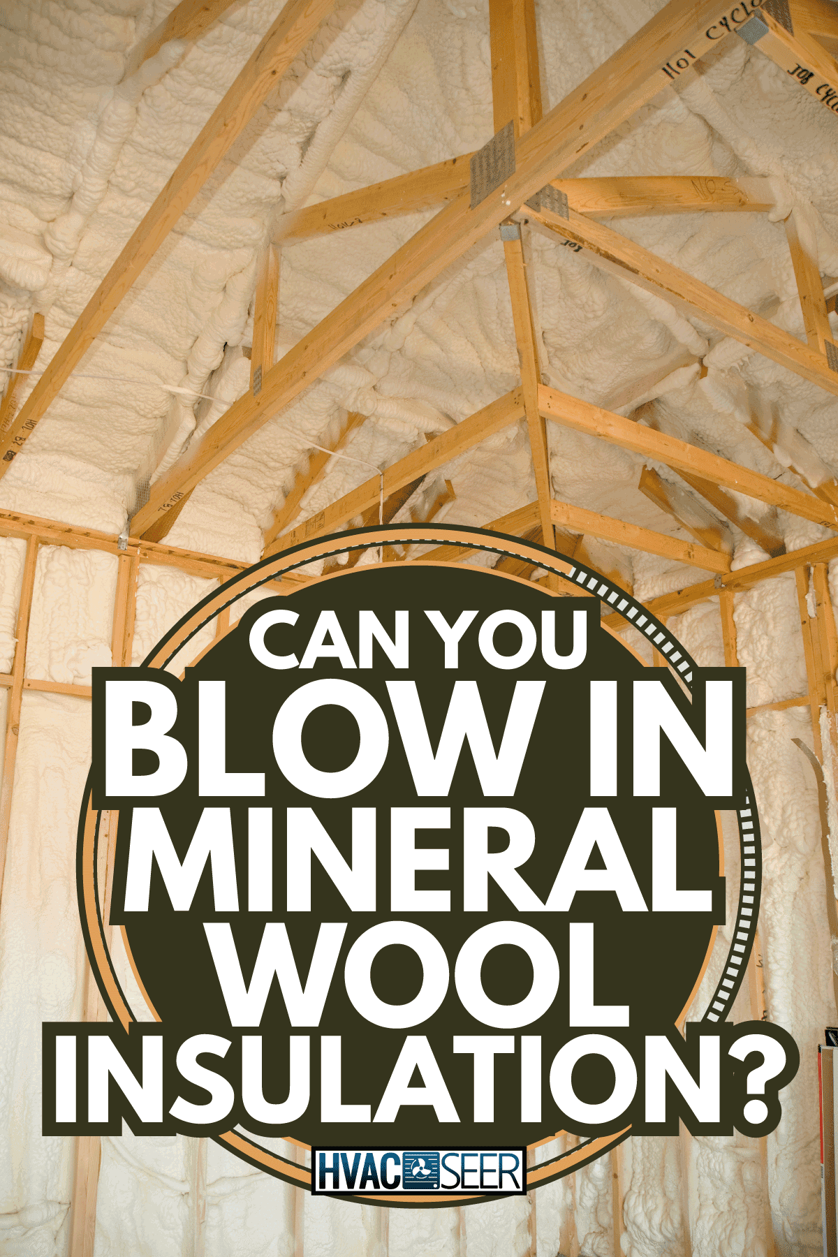 blown in insulation attached on the walls and roof joists of newly constructed house. Can You Blow In Mineral Wool Insulation