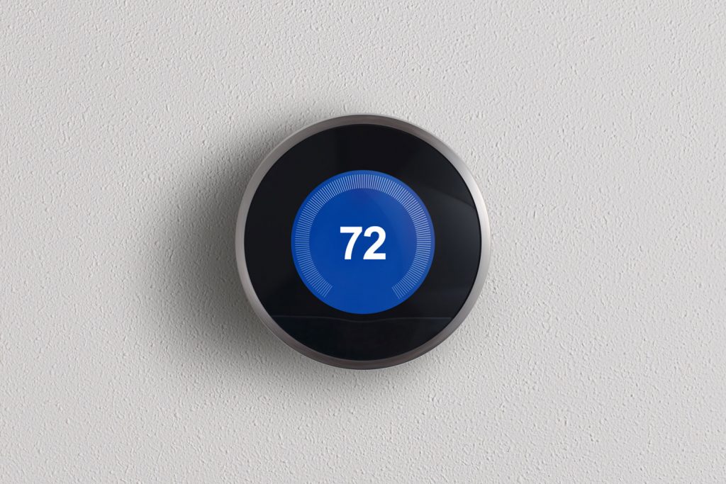 A modern thermostat for the living room 