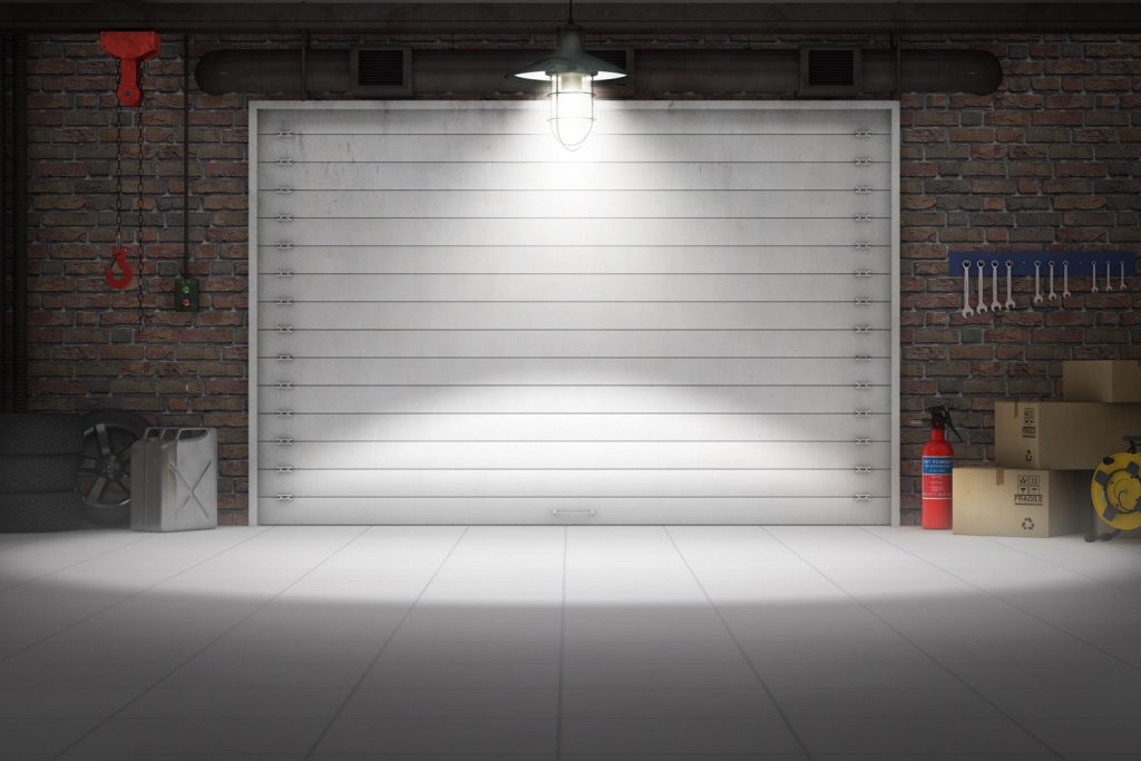 A single car garage door