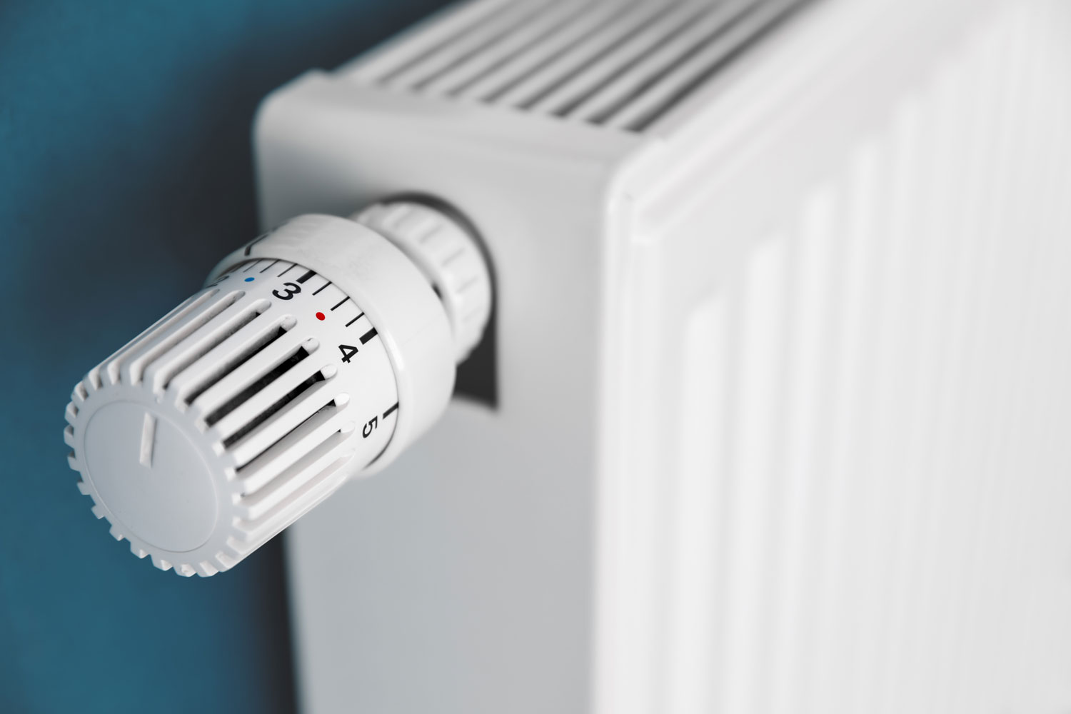 A wall heater adjustment knob