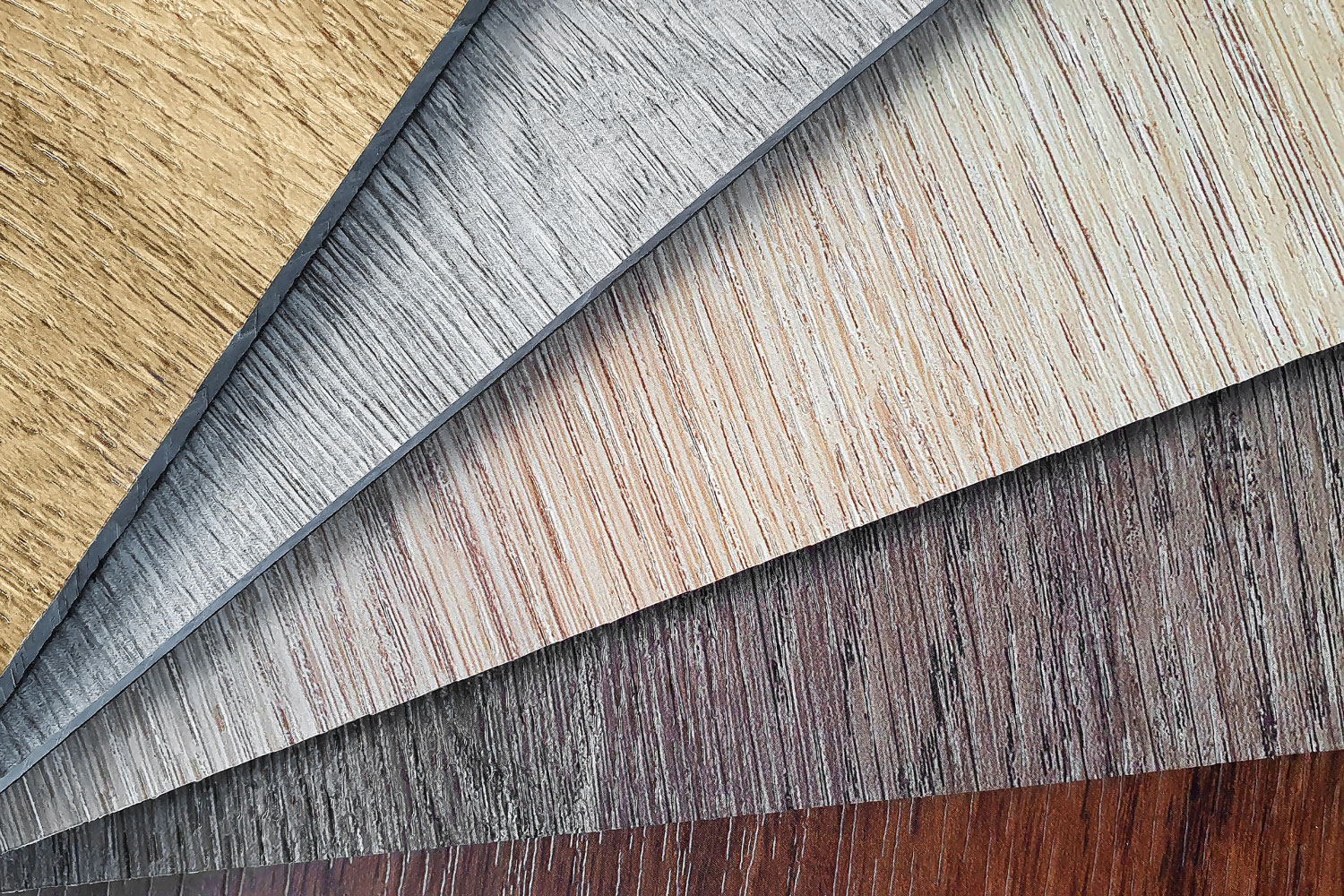 Different textures of wooden SPC vinyl flooring