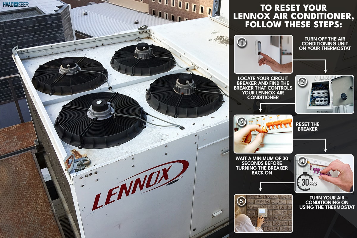 Large air conditioning engine located on the roof, How To Reset Lennox Air Conditioner