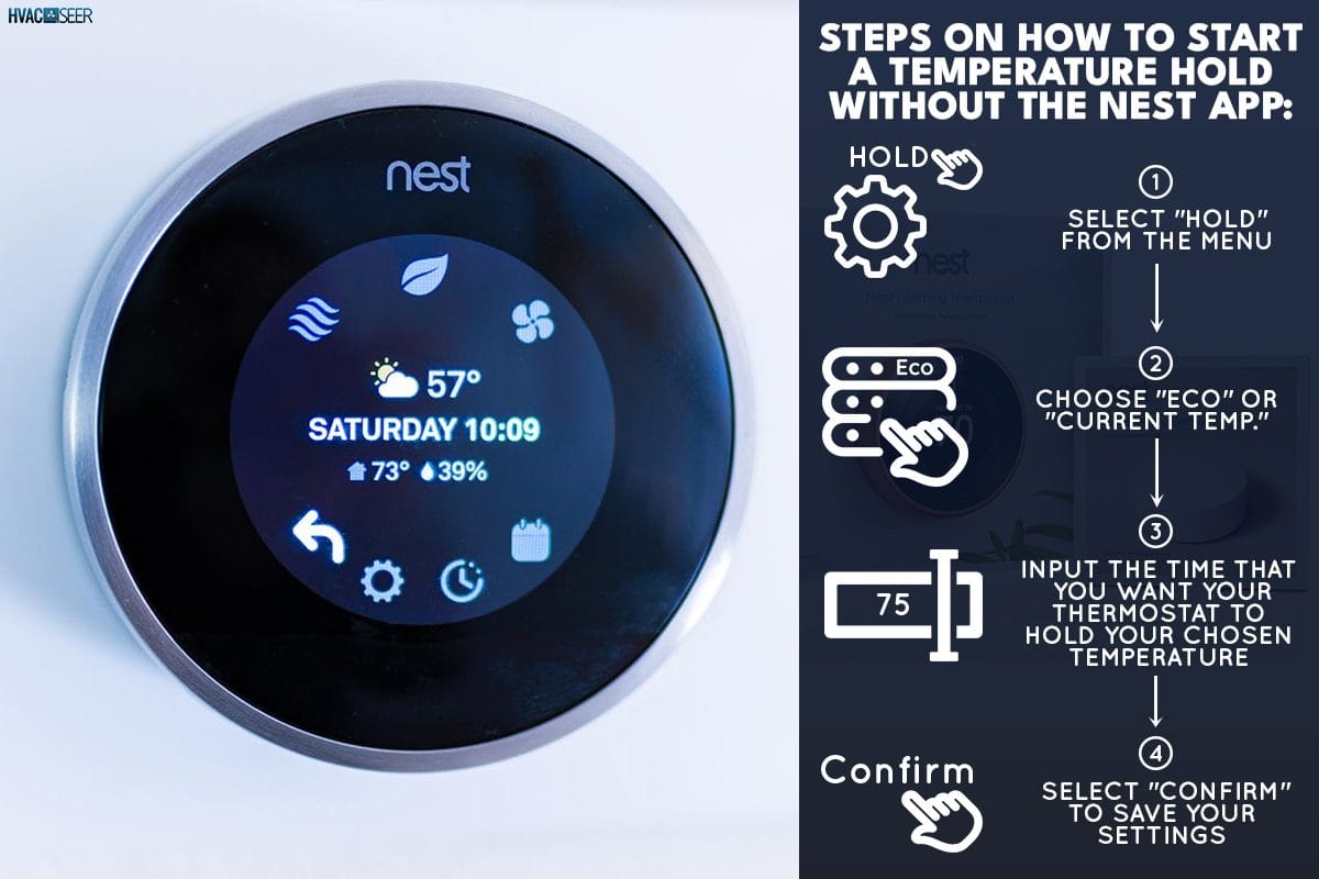 How to start a temperature hold without the Nest app