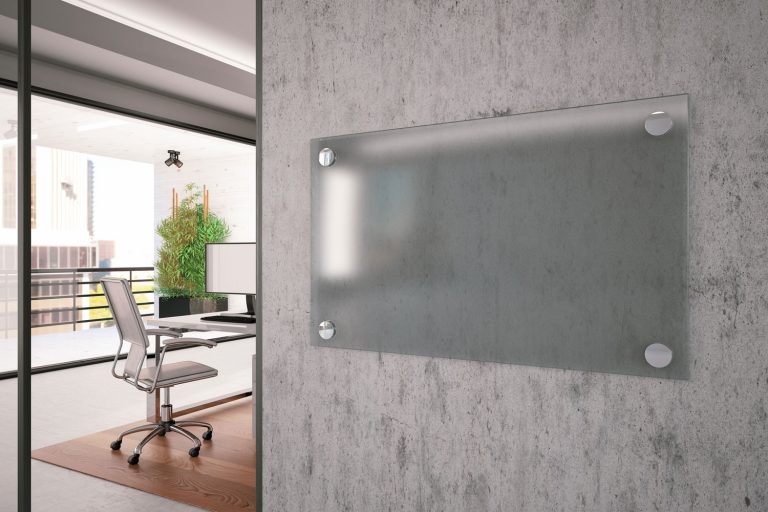Plexiglass used for placing name plates of an office, How To Insulate Plexiglass Windows