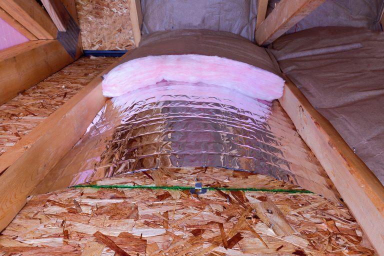 Roof sheathing insulation installed directly on the ceiling, Which Way Should Radiant Barrier Face?