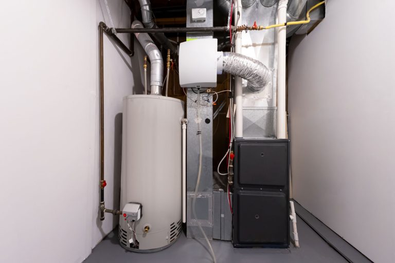 A boiler, furnace, and humidifier attached to the air duct, Can You Have A Whole House Dehumidifier Without Ducts?