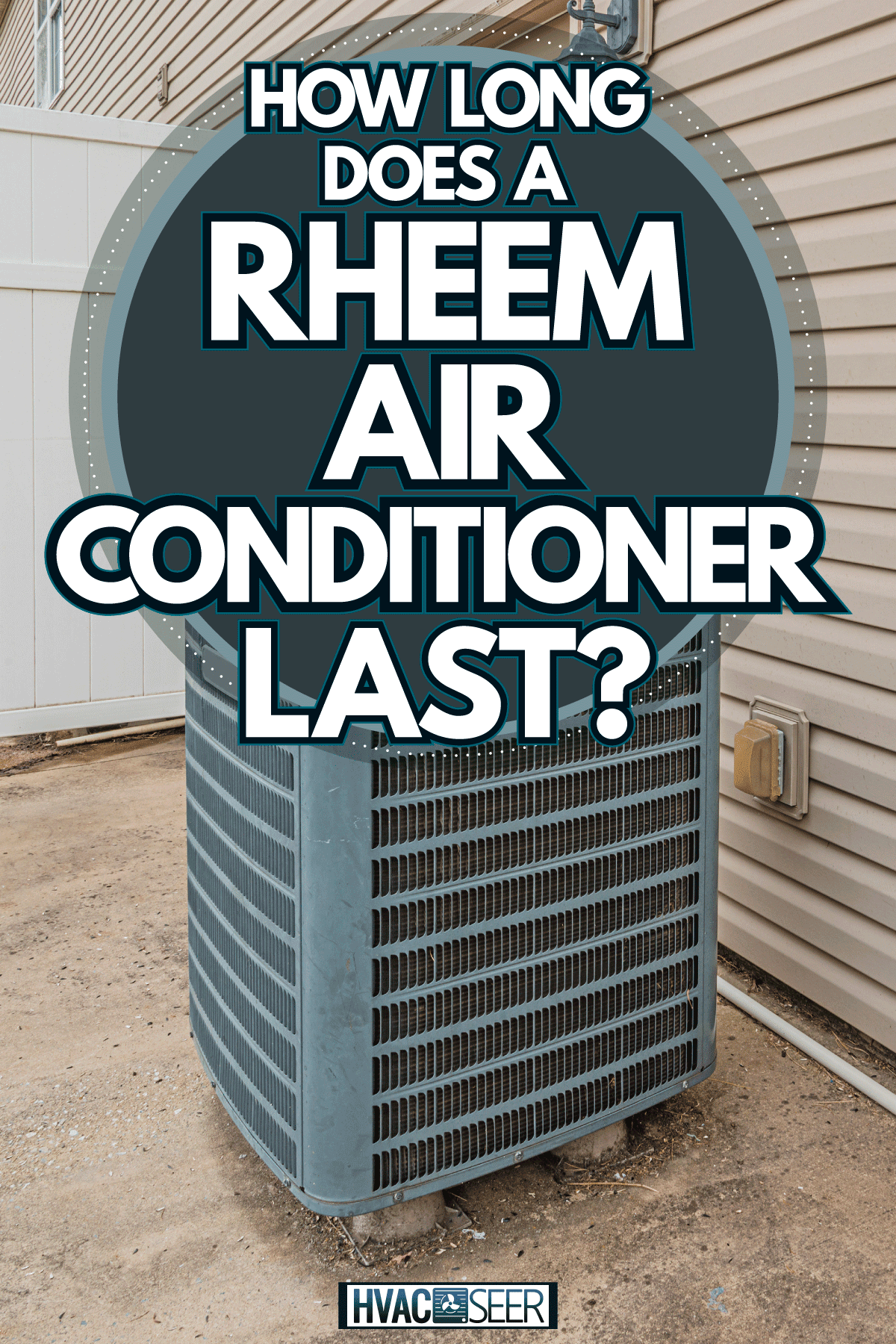 An air conditioning unit on the back of a house, How Long Does A Rheem Air Conditioner Last?