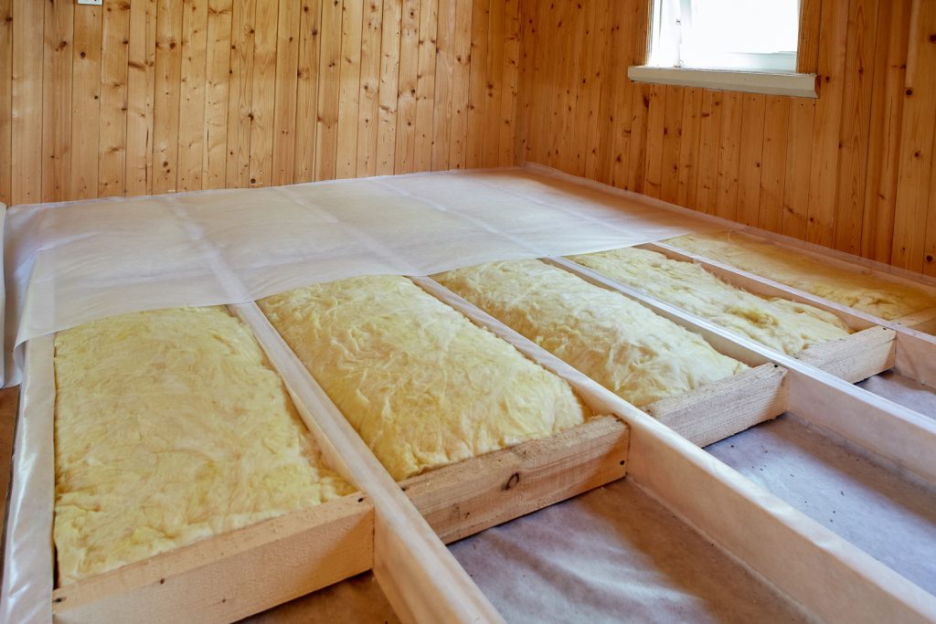 Insulation mineral wool hydro vapor barrier material with foil insulation under