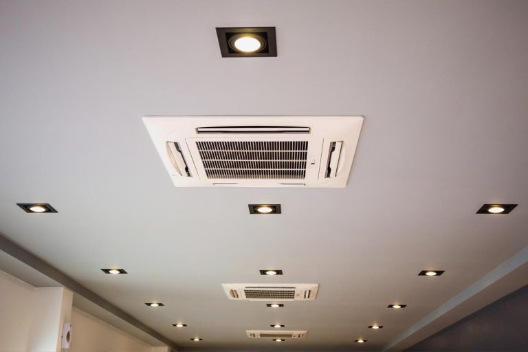 Modern ceiling mounted cassette type air conditioning system, Which Direction Should Ceiling Vents Point?