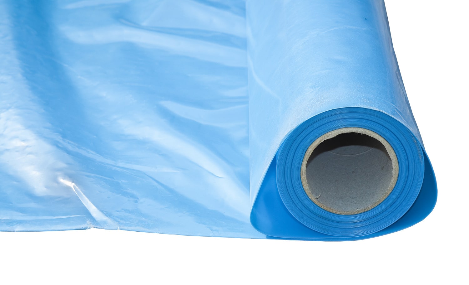 Polyethylene protection vapour barrier to restrict the passage of vapour from the hot part of the structure to the cold part of roof and wall