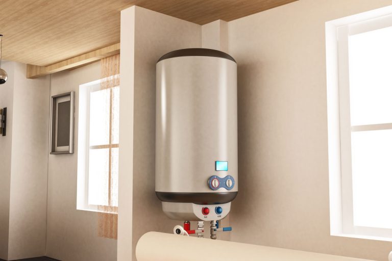 Water Heater Hangged on the wall, Rheem Water Heater Performance Vs Performance Plus