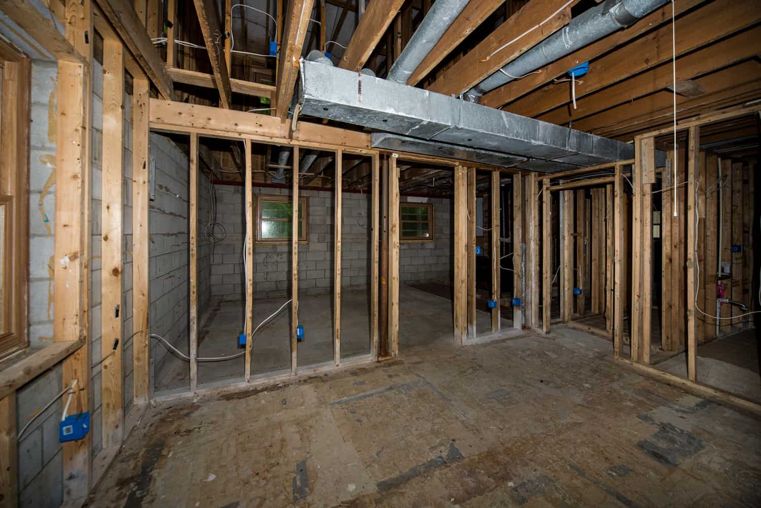 basement home remodeling demolition