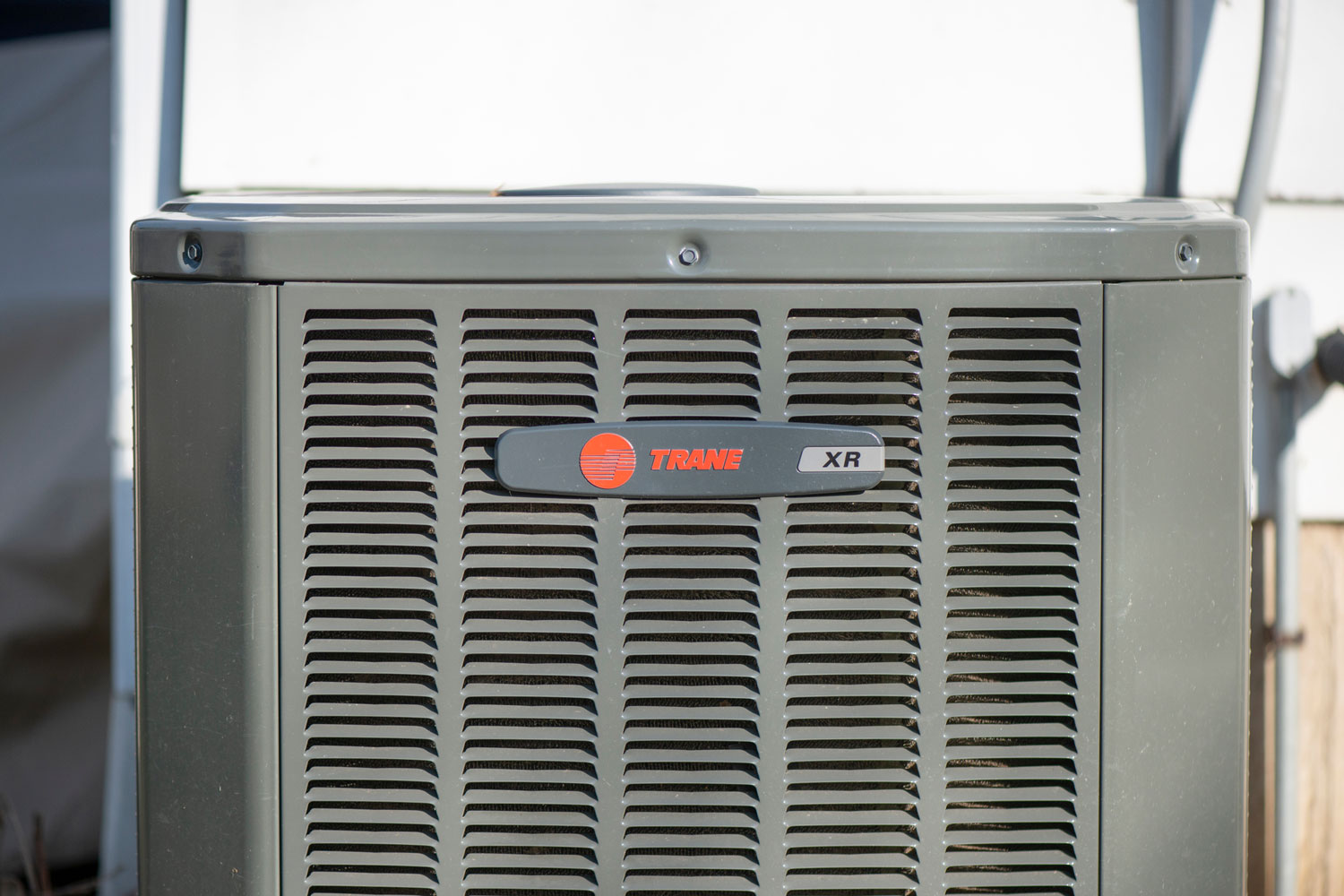 A Trane air conditioning unit outside