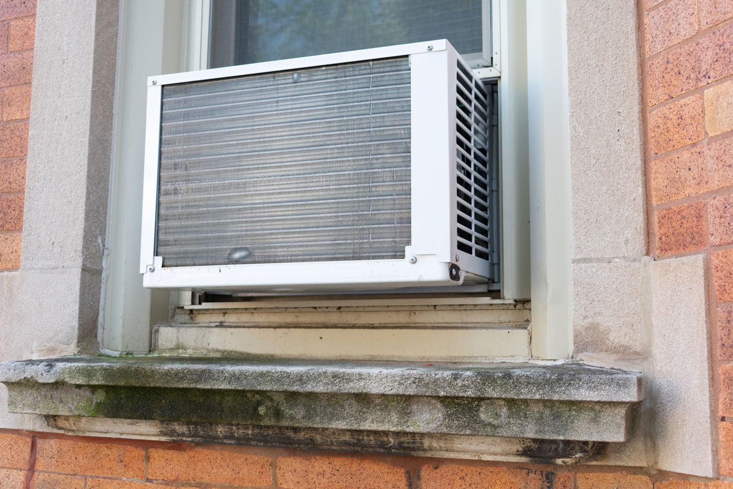 A window air conditioner for a small city apartment