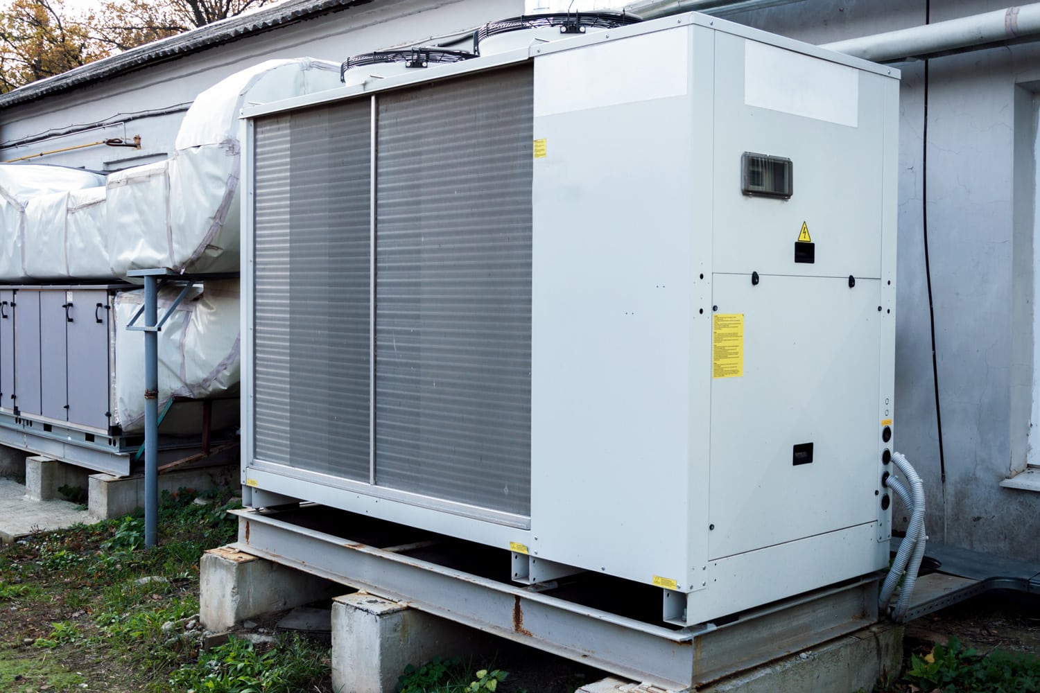 Commercial AC unit for central ventilation system