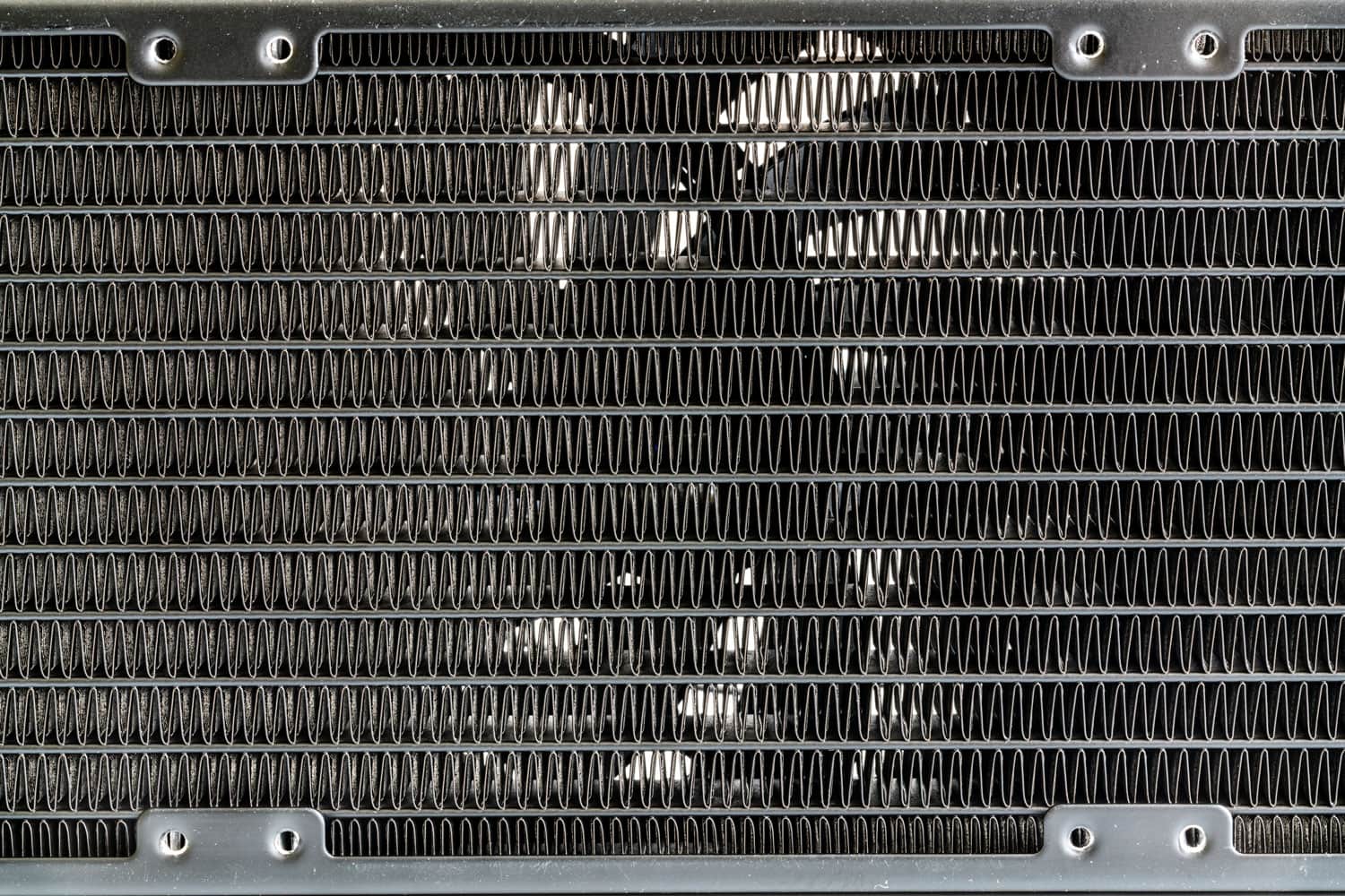Cooling coil and fan of a air conditioning unit