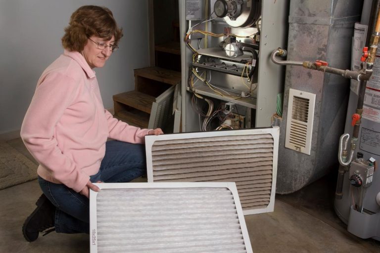 A natural gas furnace in the basement of a Midwestern home, How To Clean A Lennox Furnace
