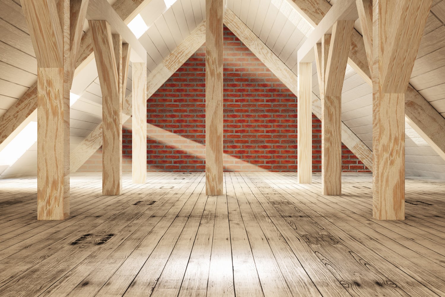 Old house attic