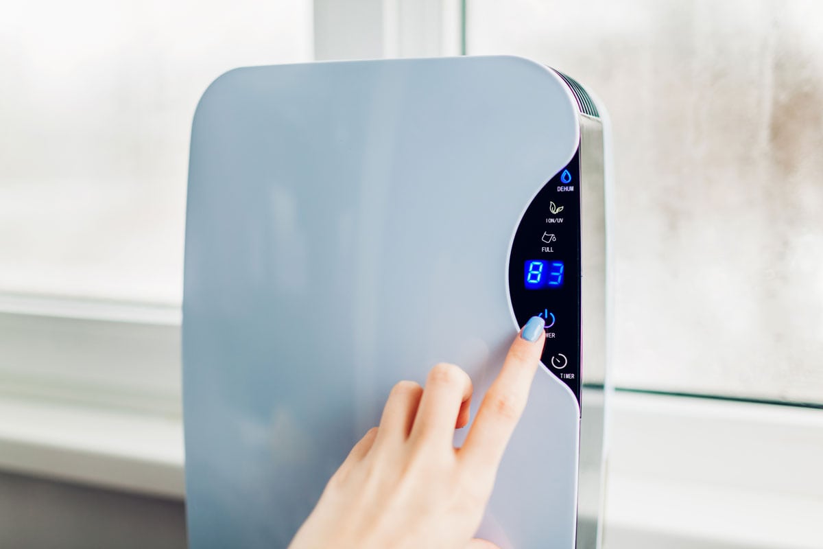 Touchpanel of dehumidifier
