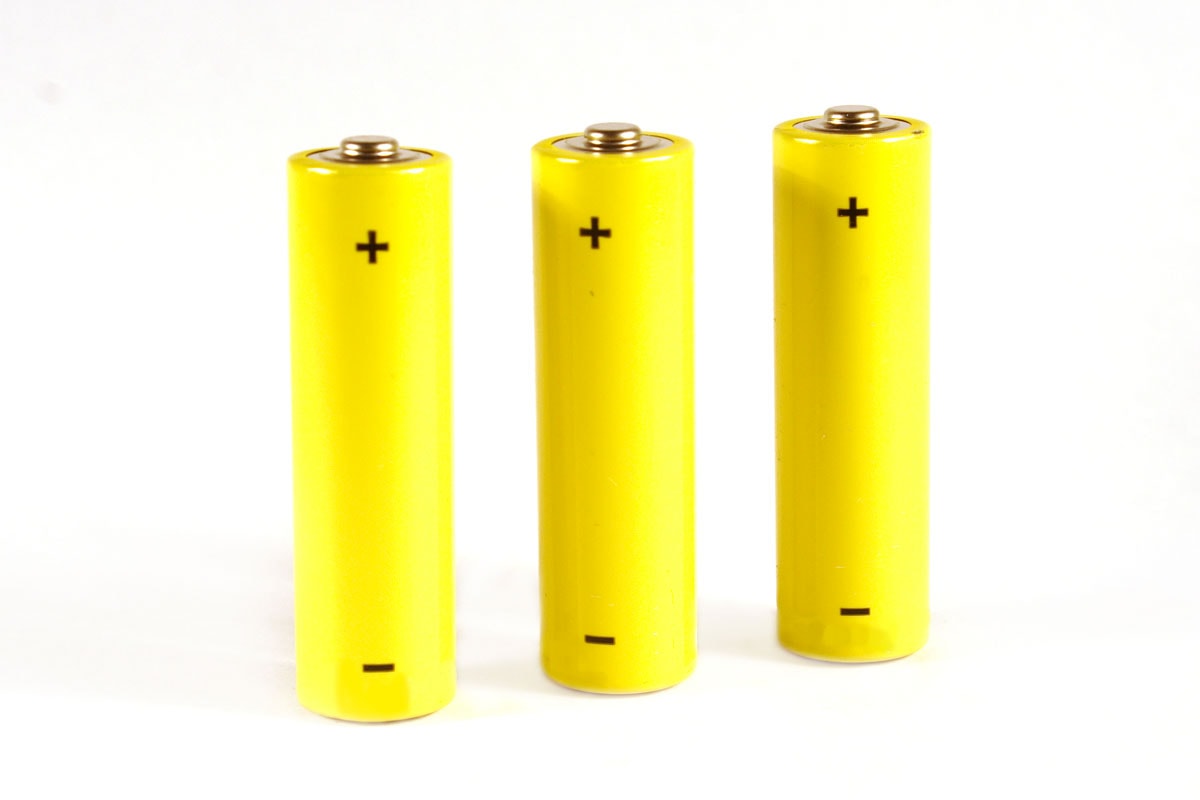 Yellow battery triple AAA